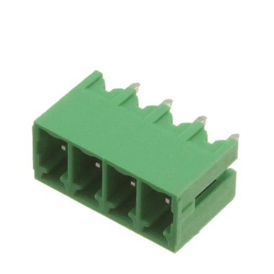 RS PRO 4-Contact Pluggable Terminal Block, 3.81 mm Pitch, 1 Row, 8A, 300V, Polyamide Housing 237-8558