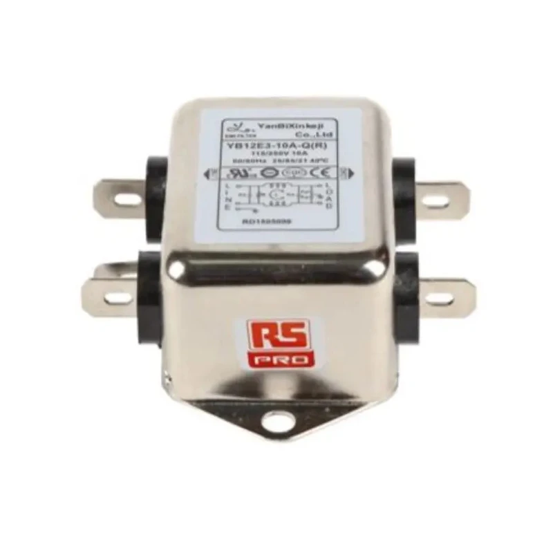 RS PRO 10 A 250V AC 50Hz, 60Hz Chassis Mount Power Line Filter Fast-On 1 Phase 237-8695