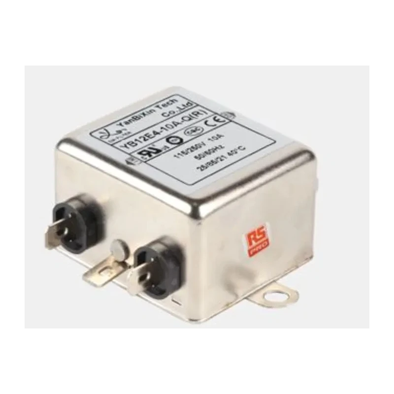 RS PRO 10 A 250V AC 400Hz Chassis Mount RFI Filter Fast-On 1 Phase 237-8700