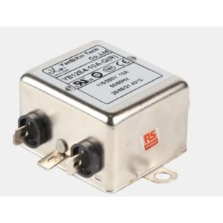 RS PRO 10 A 250V AC 400Hz Chassis Mount RFI Filter Fast-On Termination 1 Phase 237-8699