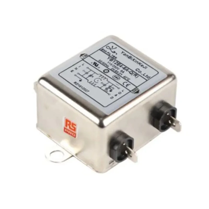 RS PRO 6 A 250V ac 400Hz Chassis Mount Power Line Filter Fast-On 1 Phase 237-8706