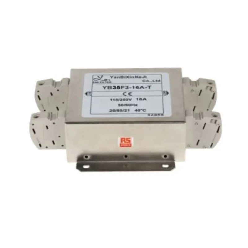 RS PRO 16 A 250V AC 50Hz, 60 Hz Chassis Mount Power Line Filter Terminal Block 1 Phase 237-8736