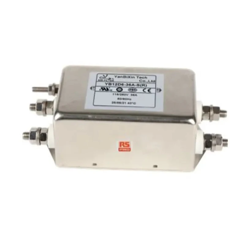 RS PRO Power Line Filter 36 A 250V AC 50Hz 60Hz Chassis Mount Screw Termination 1 Phase 237-8693