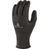 Delta Plus Black Polyurethane Coated Work Gloves Size 8 Cut Resistant Safety Gloves VECUTD05NO08