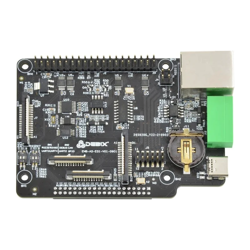 Polyhex Development Board DEBIX Model A I/O Board PoE, Ethernet I/O Board EMB-AS-E01