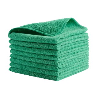 Rubbermaid Commercial Products Microfibre Cloths Green 304.8 x 304.8 mm Wet/Dry Use Case of 24 Per Pack 1820578