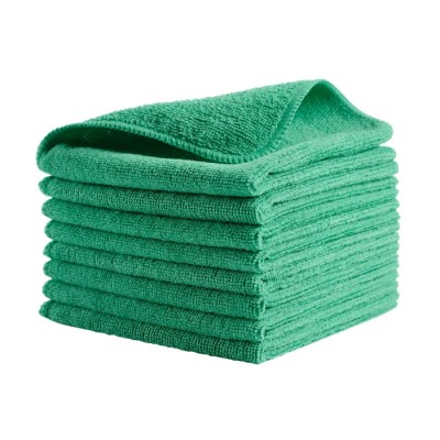 Rubbermaid Commercial Products Microfibre Cloths Green 304.8 x 304.8 mm Wet/Dry Use Case of 24 Per Pack 1820578