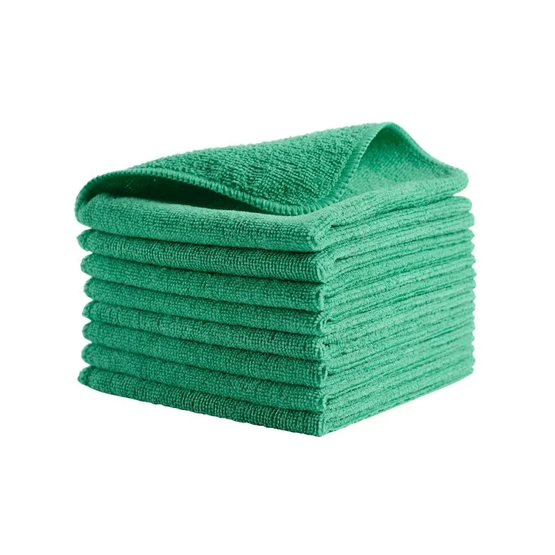 Rubbermaid Commercial Products Microfibre Cloths Green 304.8 x 304.8 mm Wet/Dry Use Case of 24 Per Pack 1820578
