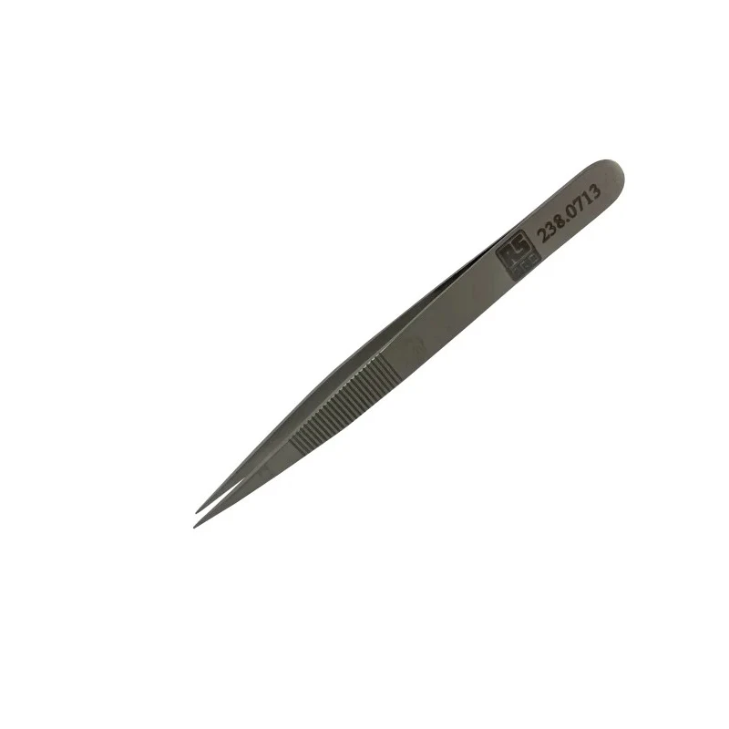 RS PRO 110mm Low Carbon Austenitic Steel Strong Tweezer 238-0713