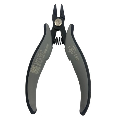 RS PRO ESD Safe Flush Side Cutter Carbon Steel Jaw Plastic Grip 138mm 2mm Cutting Capacity 238-0824