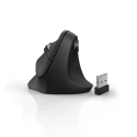 Hama Wireless Ergonomic Optical Mouse 6 Button Right Hand, RF 2.4 GHz Optical Tracking Black EMW-500 182699