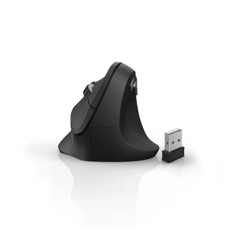 Hama Wireless Ergonomic Optical Mouse 6 Button Right Hand, RF 2.4 GHz Optical Tracking Black EMW-500 182699