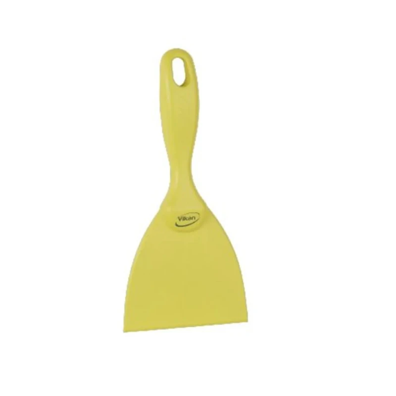 Vikan Polypropylene Plastic Hand Scraper, 1 Piece, Yellow, Blade Length 102mm, Overall Length 290mm 40636