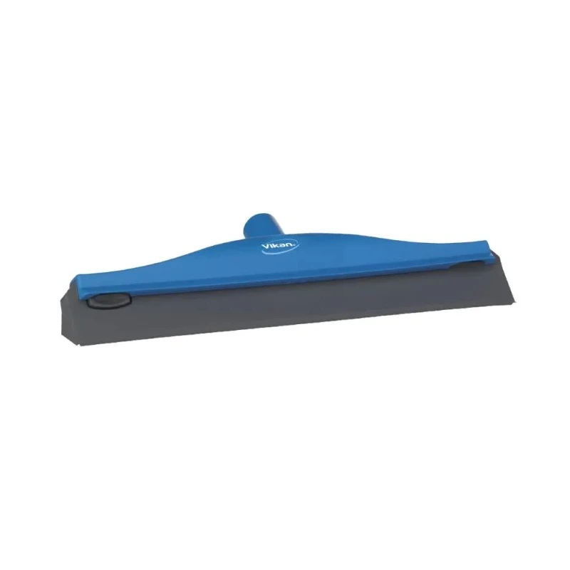 Vikan Blue Squeegee for Floors 80 mm Height x 130 mm Width x 400 mm Depth, Thermoplastic Elastomer Rubber and 77163