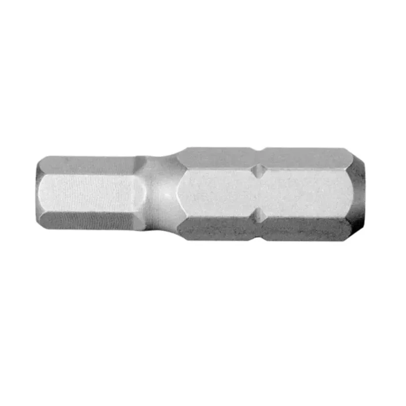 Facom Hex Screwdriver Bit with 6.35 mm Hex Drive, 8 mm Head Size, 25 mm Overall Length EH.108