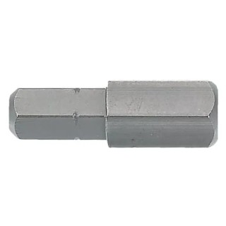 Facom Hex Screwdriver Bit with 7.94 mm Drive Size and 5 mm Hex Tip, 30 mm Overall Length EH.205