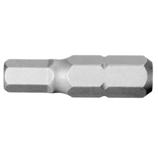 Facom Hex Screwdriver Bit 6.35 mm Drive Size, 7 mm Tip Size, 25 mm Overall Length EH.107