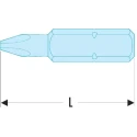 Facom Screwdriver Bit PH4 Tip 32 mm Overall Length ENP.204