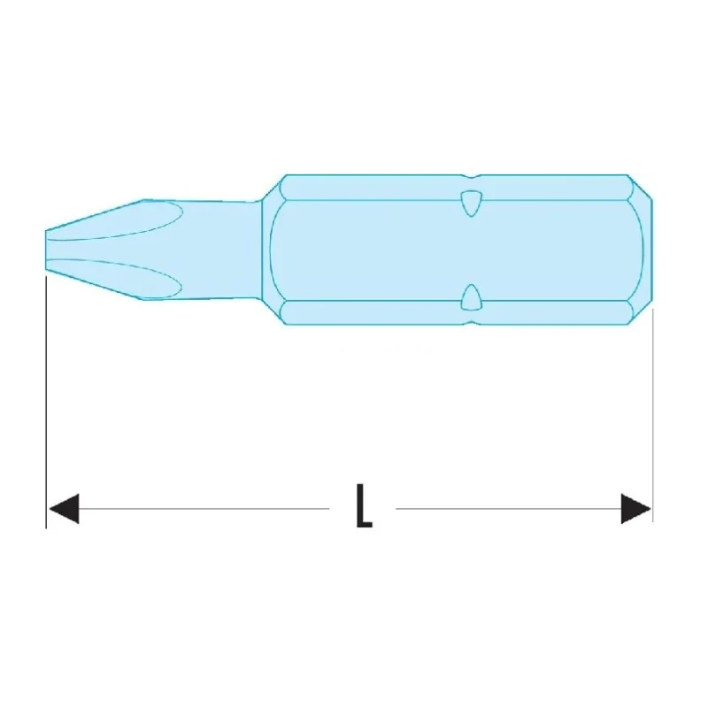 Facom Screwdriver Bit PH4 Tip 32 mm Overall Length ENP.204