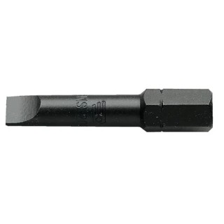 Facom Screwdriver Bit Impact Drive 7.94 mm Drive Size, 14 mm Blade Width, 2.5 mm Blade Thickness, 41 mm Overall ENS.214