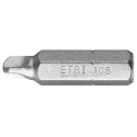 Facom Screwdriver Bit Manual Drive 1/4-6.35 mm Tip Multi 1.0 mm Size 25 mm Overall Length ETRI.101