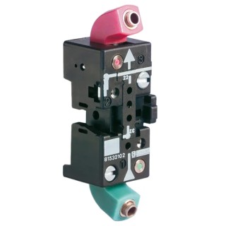Crouzet 81519 Series 2 Station Brass Sub-Base, Push-in 4 mm Ports, Female, ATEX Certified 81532102