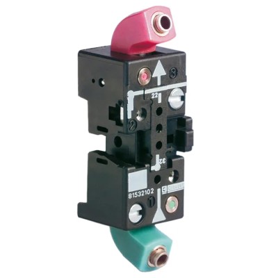 Crouzet 81519 Series 2 Station Brass Sub-Base, Push-in 4 mm Ports, Female, ATEX Certified 81532102