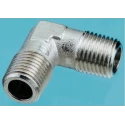 Legris Brass Nickel-Plated Pneumatic Elbow Fitting Threaded R 1/2 Male 60 bar Pressure 0914 00 21