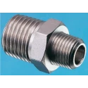 Legris LF3000 Series Male Pneumatic Fitting Brass Nickel Finish 3/4 in Threaded R 0900 00 27