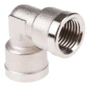 Legris Pneumatic Female Fitting Brass Nickel Plated 1/4 in G Thread 60 bar 80°C 0912 00 13