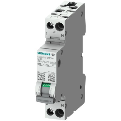 Siemens SENTRON Fire Safety Circuit Breaker, 1-Pole, 25A, Type B Tripping, 230V AC, 6000A Breaking Capacity 5SV6016-6MC25