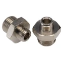 Legris LF3000 Series Male Pneumatic Fitting Brass G 1/8 to G 1/4 Threaded, Anodised Nickel Plated 0901 10 13