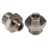 Legris LF3000 Series Male Pneumatic Fitting Brass G 1/8 to G 1/4 Threaded, Anodised Nickel Plated 0901 10 13