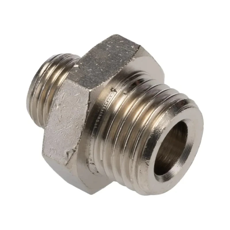Legris LF3000 Series Male Pneumatic Fitting Brass G 1/8 to G 1/4 Threaded, Anodised Nickel Plated 0901 10 13