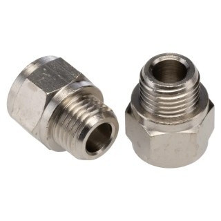Legris LF3000 Series Male/Female Pneumatic Brass Fitting Nickel Plated 1/4 in G 0906 00 13