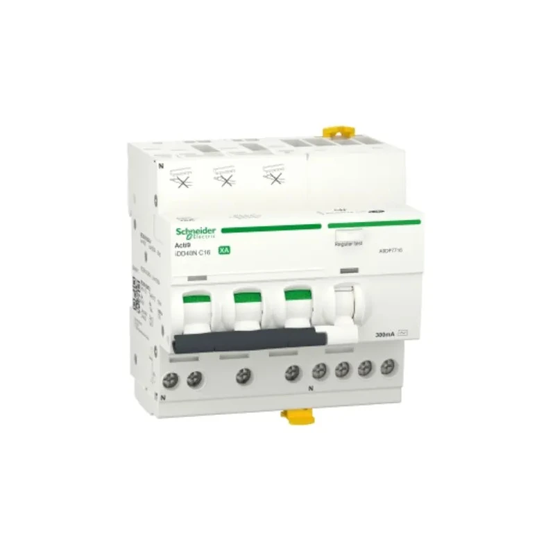 Schneider Electric Residual Current Circuit Breaker with Overload Protection, 16A Current Rating, 3-Pole, 300 mA A9DP7716