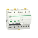 Schneider Electric Residual Current Circuit Breaker with Overload Protection, 20A Current Rating, 3-Pole, 300 mA A9DV7720
