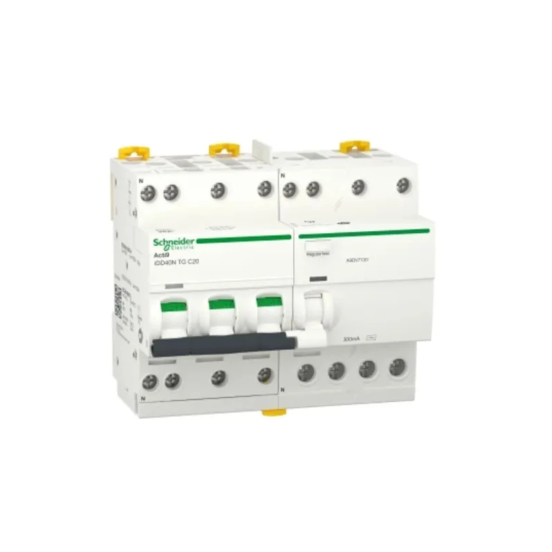 Schneider Electric Residual Current Circuit Breaker with Overload Protection, 20A Current Rating, 3-Pole, 300 mA A9DV7720