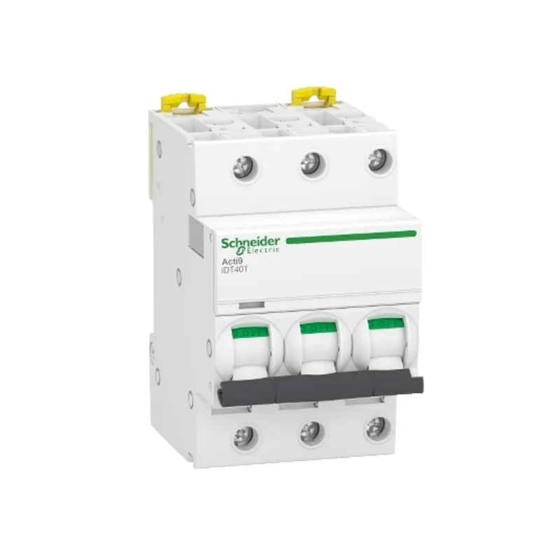 Schneider Electric Acti9 Acti9 iDT40 Miniature Circuit Breaker, 3-Pole, 6A, Type C, 400V AC, 4500A Breaking Capacity A9P22306