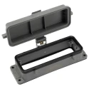 HARTING Han B Range Heavy Duty Power Connector Housing Bulkhead Mount Die Cast Aluminium IP65 CE DNV GL 09300240302