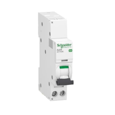 Schneider Electric Acti9 Acti9 iDT40K XA Miniature Circuit Breaker 1-Pole 16A Type C 230V AC 4500 A Breaking A9PK1616