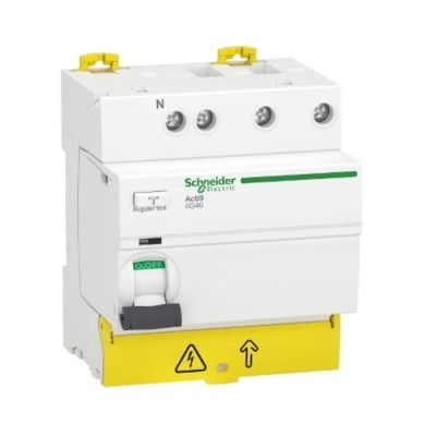 Schneider Electric Residual Current Circuit Breaker Acti9 iIG40 Series 63A 3+N-Pole 30 mA Type AC 500 A 230V AC A9R87763