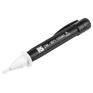RS PRO Non-Contact Voltage Indicator Battery Powered Pen Style with Nylon Tip 110V Range 90 to 400Vac 238-3571