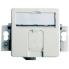 Telegartner Single Gang White ABS Faceplate with RJ45 Interface, Shuttered, 50 x 50 mm H02010A0079