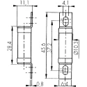 Mersen 32A British Standard Fuse 10 x 28 mm 250V AC High Rupture Capacity Protistor Series N081984 / BS10UE25V32