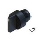 RS PRO 2 Position Selector Switch Head, 22.5 mm Cutout, Black Handle, IP65 IP65