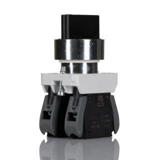 RS PRO Short Lever Selector Switch 2 NO 22.5 mm Cutout Diameter 3 Positions 238-3954