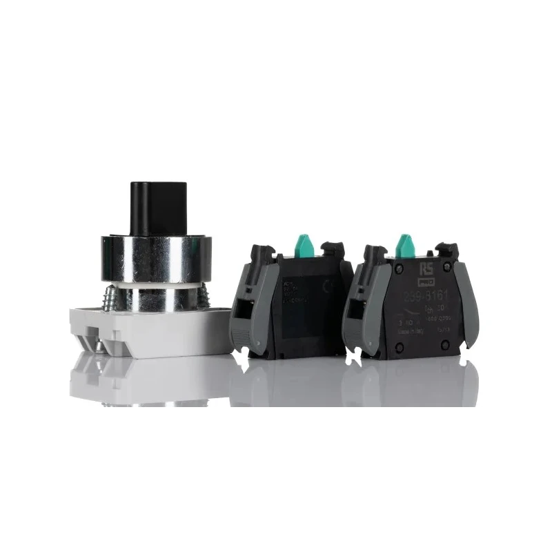 RS PRO Short Lever Selector Switch 2 NO 22.5 mm Cutout Diameter 3 Positions 238-3954