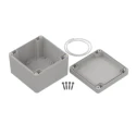 RS PRO Light Grey Transparent Lid ABS Enclosure IP67 IK07 74.7 mm x 105 mm x 105 mm 238-4004