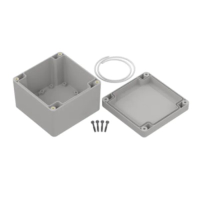 RS PRO Light Grey Transparent Lid ABS Enclosure IP67 IK07 74.7 mm x 105 mm x 105 mm 238-4004